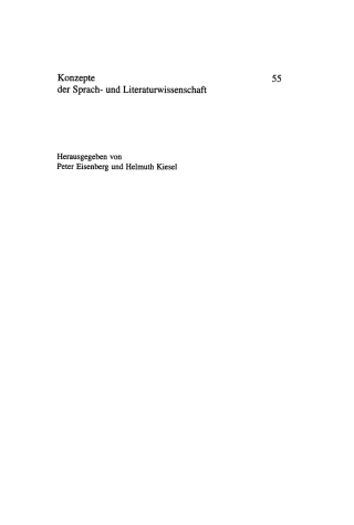 Imagen de portada: Syntax-Theorie 1st edition 9783484220553
