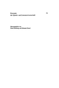 Omslagafbeelding: Symboltheorien 1st edition 9783484220546