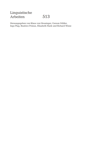 Cover image: Zwischen Wort und Syntagma 1st edition 9783484305137