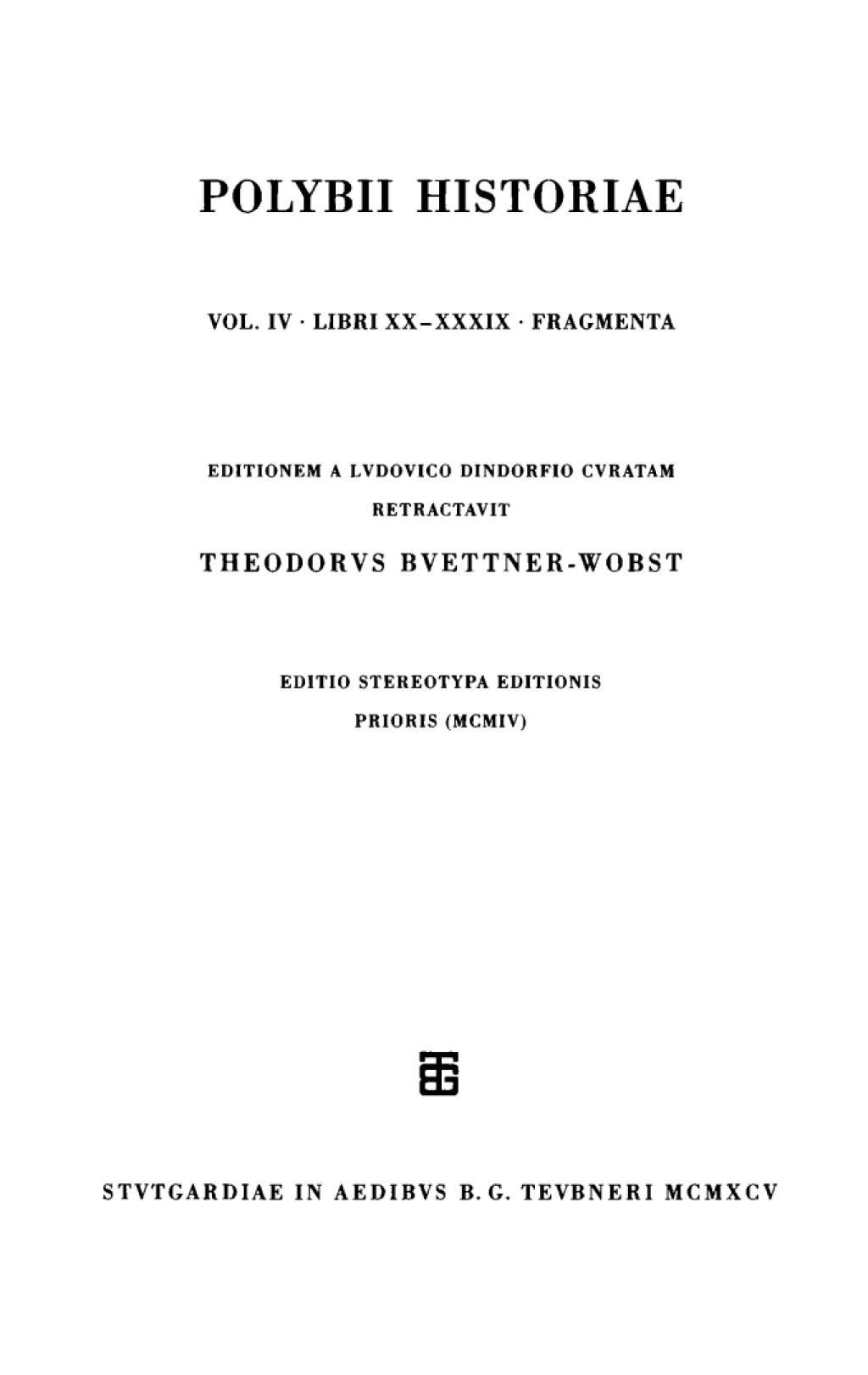 Libri XX-XXXIX. Fragmenta 1st Edition