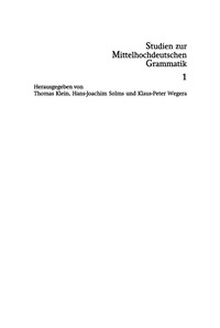 表紙画像: Verbale Präfigierung im Mittelhochdeutschen 1st edition 9783484770010