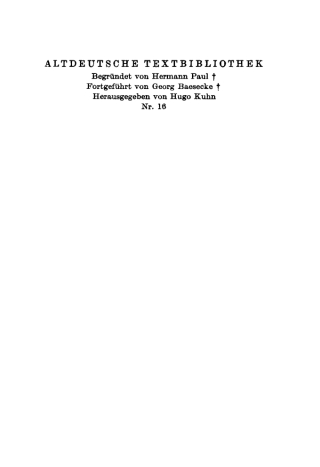 Imagen de portada: Willehalm Buch VI bis IX; Titurel; Lieder 5th edition 9783484200111