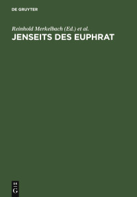 صورة الغلاف: Jenseits des Euphrat 1st edition 9783598730252