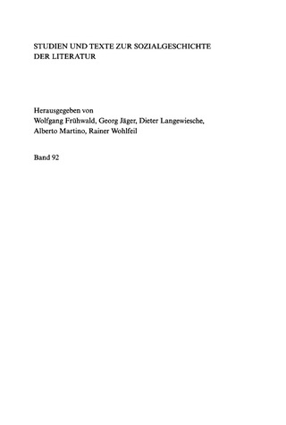 صورة الغلاف: Zwischen Goethezeit und Realismus 1st edition 9783484350922