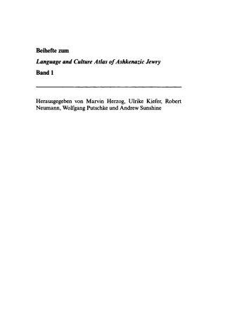 Omslagafbeelding: Gesprochenes Jiddisch 1st edition 9783484731011
