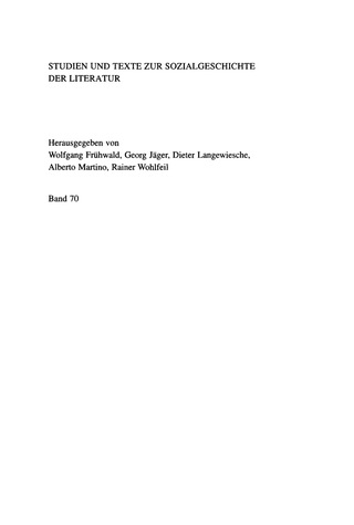 Cover image: Verbrechen - Justiz - Medien 1st edition 9783484350700