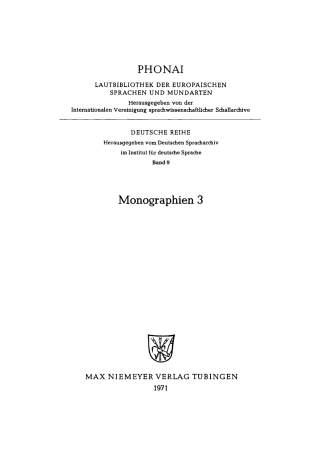 Cover image: Knićanin, Banat. Bockwitz, Kr. Sprottau 1st edition 9783484230057