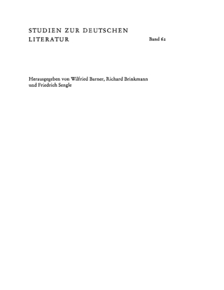 Cover image: Rhetorische Logik 1st edition 9783484180581