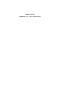 Titelbild: Zeitgeschichte in Ovids Metamorphosen 1st edition 9783598774539