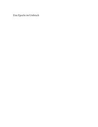 Omslagafbeelding: Eine Epoche im Umbruch 1st edition 9783484108516