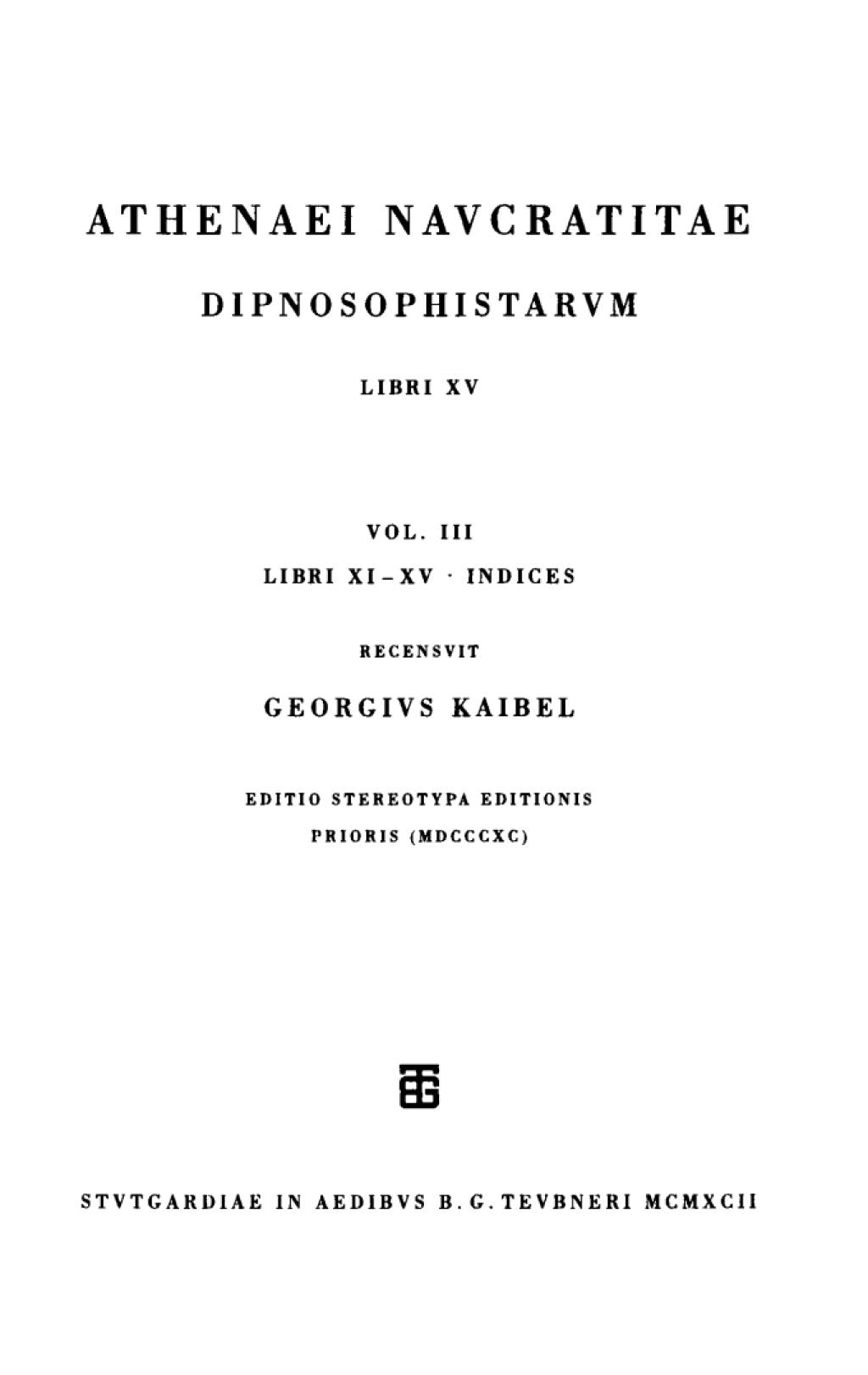 Libri XI-XV. Indices 1st Edition