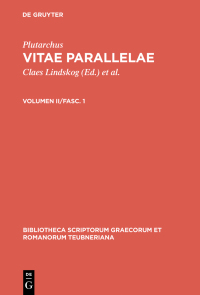 Cover image: Vitae parallelae 3rd edition 9783598716737