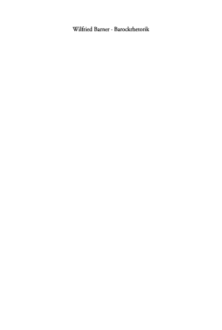 صورة الغلاف: Barockrhetorik 2nd edition 9783484108394