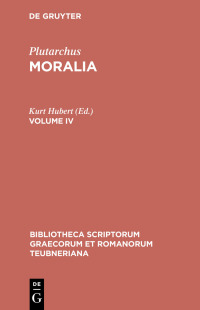 Imagen de portada: Moralia 1st edition 9783598716812