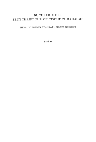 Cover image: Etymological Glossary of Old Welsh 1st edition 9783484429185