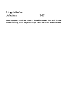 Imagen de portada: Konstituentenbewegung in der DP-Struktur 1st edition 9783484303478