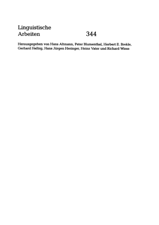 Cover image: Deutsche und französische Syntax im Formalismus der LFG 1st edition 9783484303447