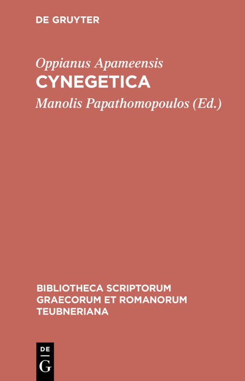 Cynegetica: Eutecnius Sophistes, Paraphrasis metro soluta, 1st Edition - FULL INSTANT DOWNLOAD | PDF DOCX EPUB