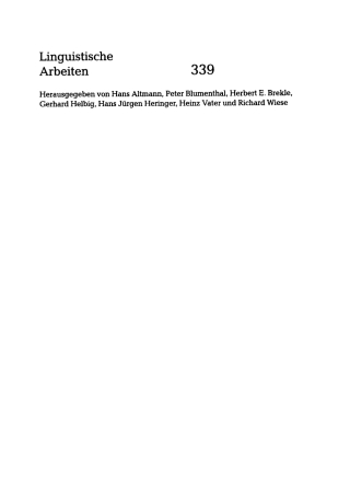 Cover image: Modals and Periphrastics in English 1st edition 9783484303393