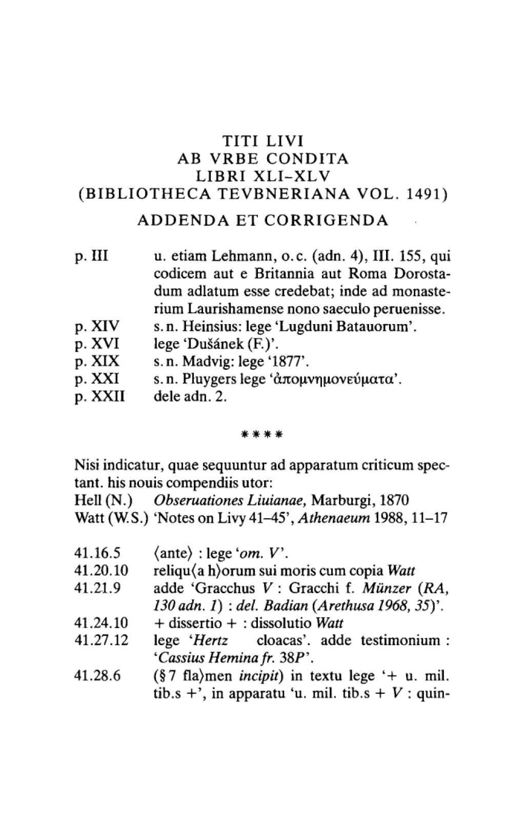 Libri XXXVI-XL 1st Edition