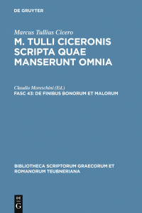 Imagen de portada: De finibus bonorum et malorum 1st edition 9783598712807