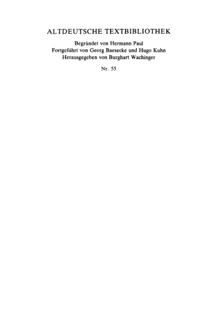 Cover image: Die Lieder Oswalds von Wolkenstein 3rd edition 9783484201552