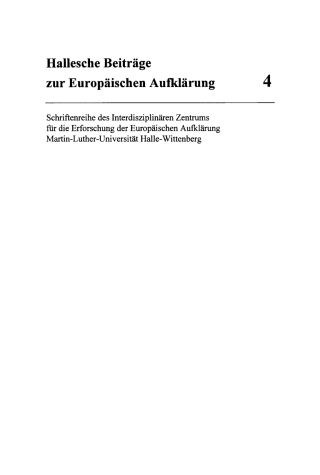 Cover image: Die Politisierung des Utopischen im 18. Jahrhundert 1st edition 9783484810044
