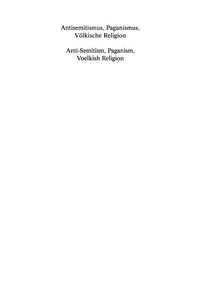 Titelbild: Antisemitismus, Paganismus, Völkische Religion 1st edition 9783598114588