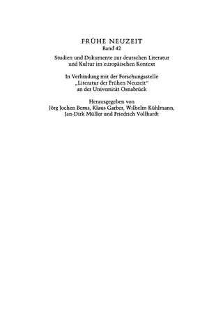 Cover image: Dichter und Bürger in der Provinz 1st edition 9783484365421