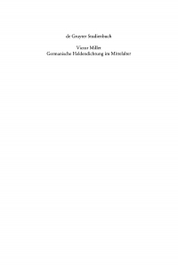 Titelbild: Germanische Heldendichtung im Mittelalter 1st edition 9783110201024