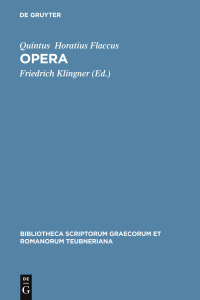 Imagen de portada: Opera 7th edition 9783110202939