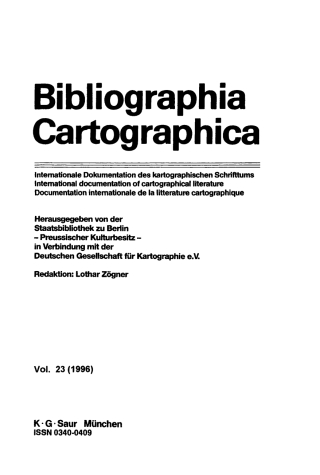 Cover image: 1996 1st edition 9783598206399