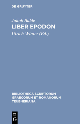 Titelbild: Liber Epodon 1st edition 9783598712463