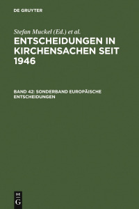 Titelbild: Sonderband Europäische Entscheidungen 1st edition 9783899494440