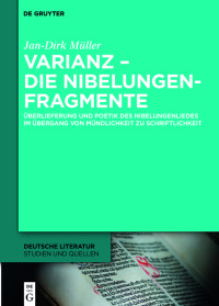 Omslagafbeelding: Varianz – die Nibelungenfragmente 1st edition 9783110994902