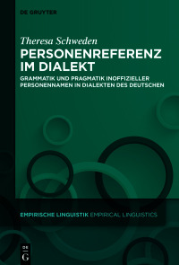 Imagen de portada: Personenreferenz im Dialekt 1st edition 9783110999204