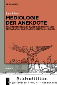 Cover image: Mediologie der Anekdote 1st edition 9783111017167