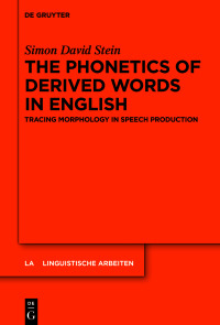 Cover image: The Phonetics of Derived Words in English 1st edition 9783111023519