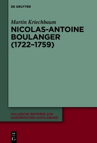 Cover image: Nicolas-Antoine Boullanger (1722–1759) 1st edition 9783111038209