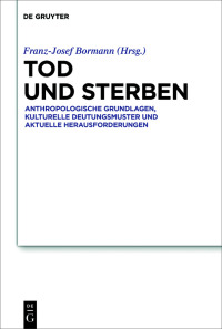 Cover image: Tod und Sterben 1st edition 9783111045054