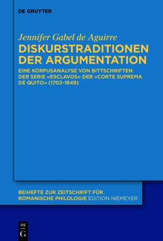 Cover image: Diskurstraditionen der Argumentation 1st edition 9783111058498