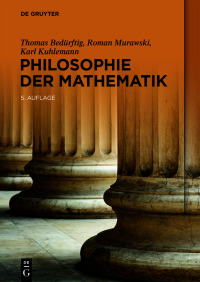 Cover image: Philosophie der Mathematik 5th edition 9783111059884