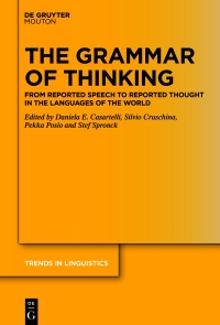 Cover image: The Grammar of Thinking 1st edition 9783111065502