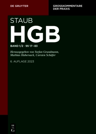 Cover image: §§ 17-83 6th edition 9783111088990