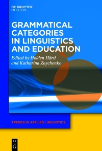 Imagen de portada: Grammatical Categories in Linguistics and Education 1st edition 9783111139654