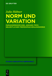 Titelbild: Norm und Variation 1st edition 9783111168579
