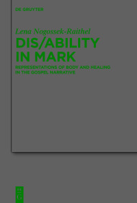 Imagen de portada: Dis/ability in Mark 1st edition 9783111180861