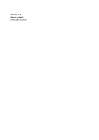 Titelbild: Quantenphysik 1st edition 9783111237985