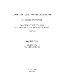 Cover image: Carmina Latina Epigraphica – Developments, Dynamics, Preferences 1st edition 9783111242460