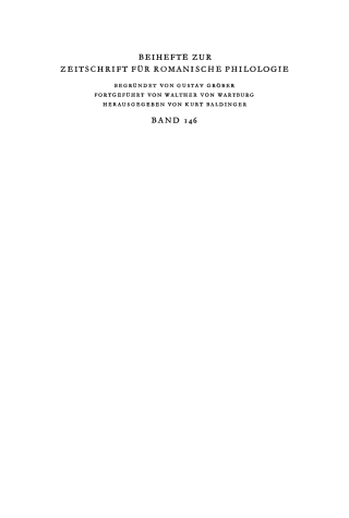 Cover image: Studies in the derivational suffix -āculum, its Latin origin and its Romance development 1st edition 9783484520516